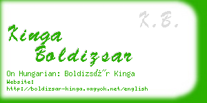 kinga boldizsar business card